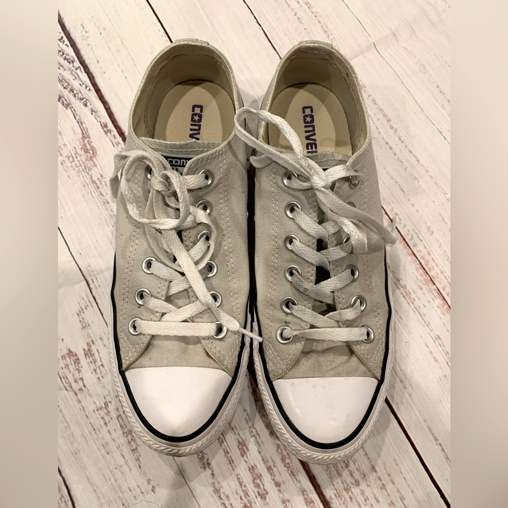 Converse Gray and White Sneakers
